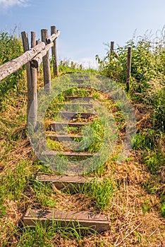 Simple stairs in a nature reserve