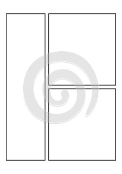 Simple storyboard design for Comic Book