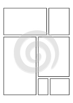 Simple storyboard design for Comic Book