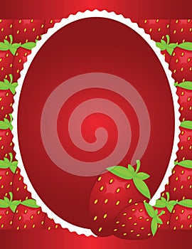 Simple Strawberry Background Design
