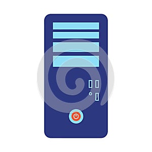 Stylized Computer Tower Illustration