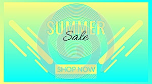 Simple Summer Sale Vector Background