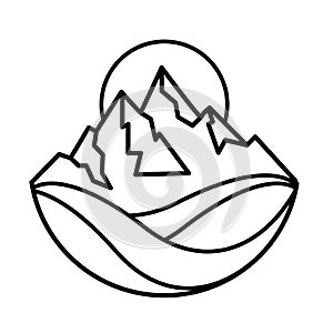 Simple summit mountain venture landscape design