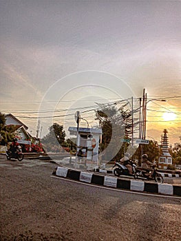 Simple Sunset at the Road