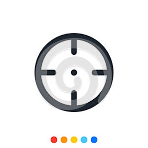 Simple target icon,Vector and Illustration