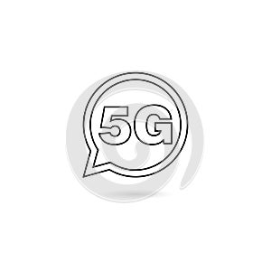 Simple Technology icon network sign 5G