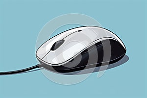Close up of a wired mouse,Generative AI