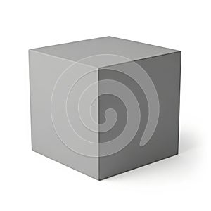 Simple three-dimensional gray cube