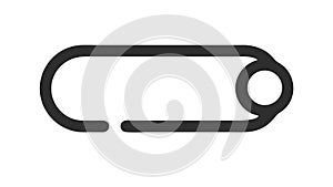 Simple Toggle Button Oval Design, User Interface Element Vector Graphic vector design Generative AI