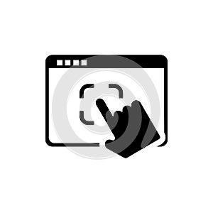 Simple touchscreen Folder icon vector image