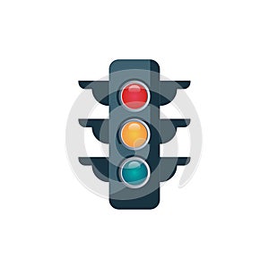 Simple traffic light illustration vector
