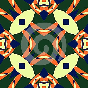 Simple trendy symmetrical geometric pattern. Great for fashion design and house interior design. Template for textile, ceramic