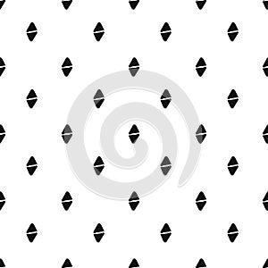 Simple triangle seamless pattern. Black and white color.