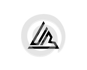 Simple Triangle UM And VM Logo Design