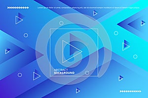 Simple triangles flow in gradient pattern