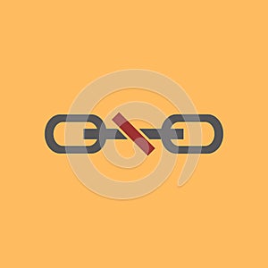 Simple Unchain Connection Symbol