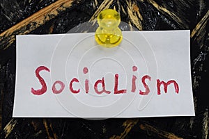 A simple and understandable inscription, socialism photo