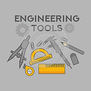 Engineering illustration Vector Art Logo Template and Illustration