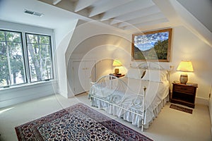 Simple upstairs bedroom