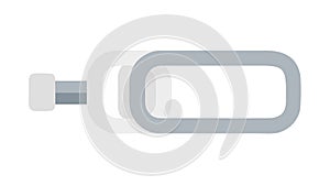 Simple USB Flash Drive Data Storage Device Icon, vector design Generative AI