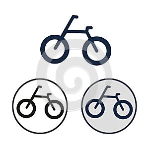 Simple vector bike icon