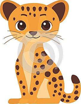 simple vector Cheetoh clipart