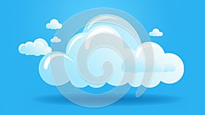 Simple vector design of Azubi gesucht in speech bubble on blue background