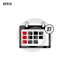 Simple vector design icon calendar