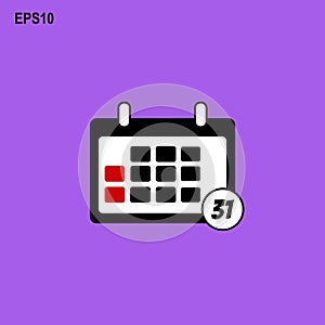 Simple vector design icon calendar