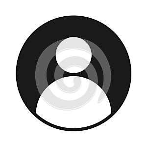 User profile avatar solid black icon