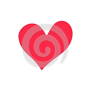 Simple vector heart icon for february 14