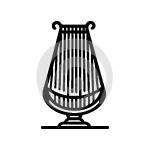 Simple Vector Icon of a Arpa Llanera Ã¢â¬' Logo Design Illustration.