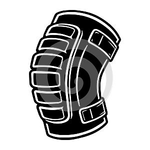 Simple Knee Pads Vector Icon For Logo Design Illustration Use.