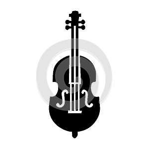Simple vector icon oompah bass logo design illustration.