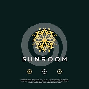 Simple vector of a mandala using a flower theme