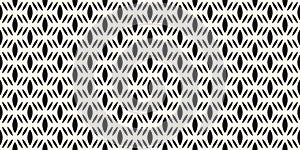 Simple vector mesh seamless pattern. Black and white abstract background texture