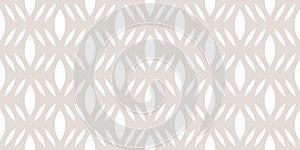 Simple vector mesh seamless pattern. Subtle beige and white abstract texture