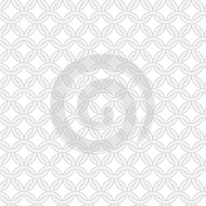 Simple vector seamless interwoven rings pattern