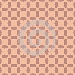 Simple vector seamless pattern. Abstract geometric texture with curved shapes