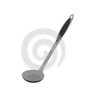 simple vector sketch vegetable scoop, snip flat color