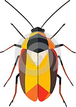 simple vector waterbug clipart