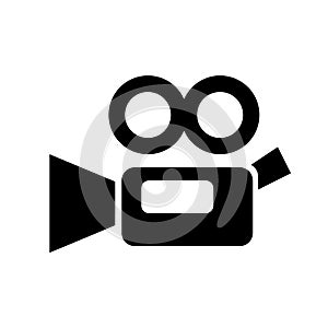 Simple video camera icon
