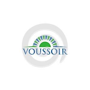 Simple Voussoir Logo Design Vector