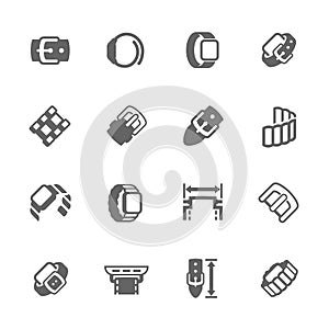 Simple Watch Band Icons