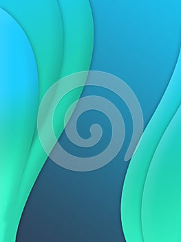 Simple Waves in Soft blue Color background Illustration
