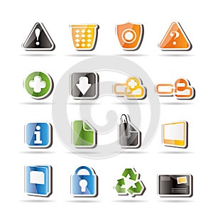 Simple Web site and computer Icons