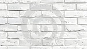 Simple white brick wall with light gray shades seamless pattern surface texture background