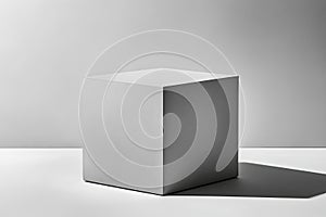 Minimalist Cube in Shadow