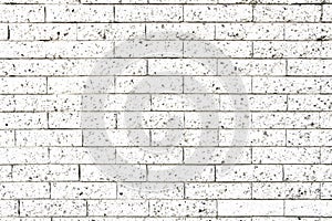 Simple white and grey rectangular stone brick wall as seamless pattern surface texture background