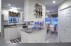 Simple white kitchen